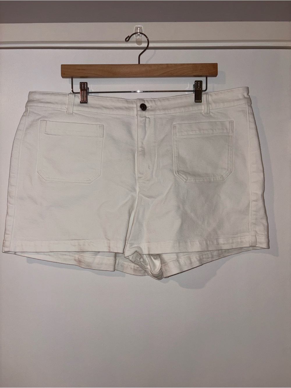 J. Crew White Casual Denim Shorts